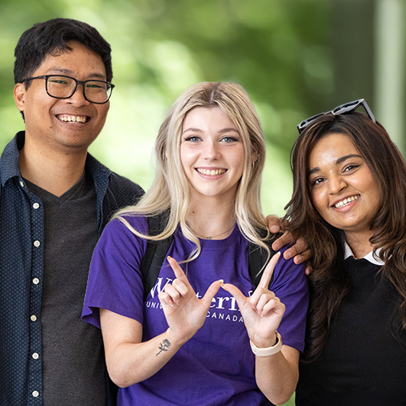 Students on campus